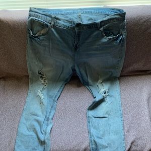 Distressed Boyfriend style jeans